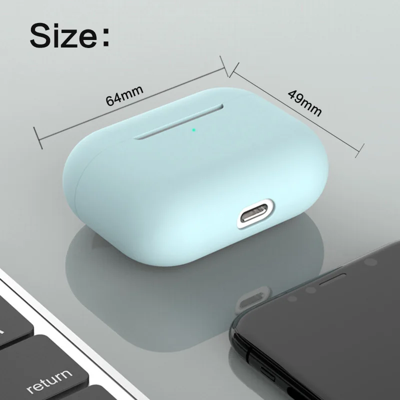Casing silikon untuk Airpods P - Earbuds Charging Case ulasan dan harga