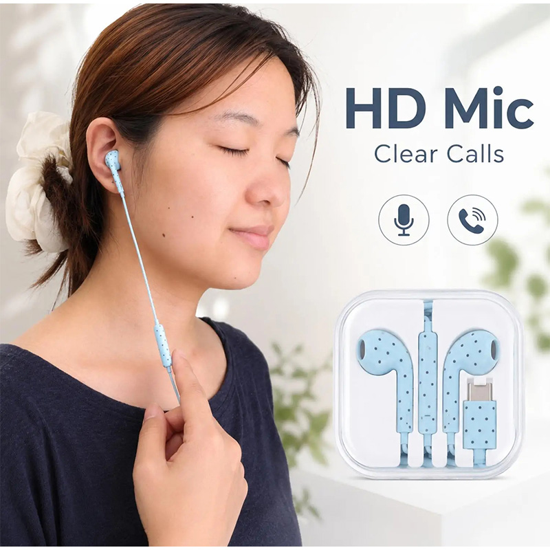 Earphone Tipe C Pola Bintang P - Usb C Earphone ulasan dan harga