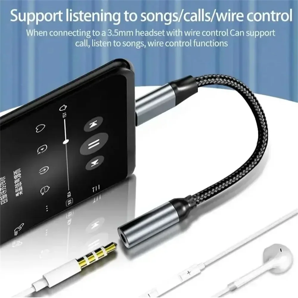 Adaptor Audio USB C 3.5mm, Kab - Audiophile Headphone Wired ulasan dan harga
